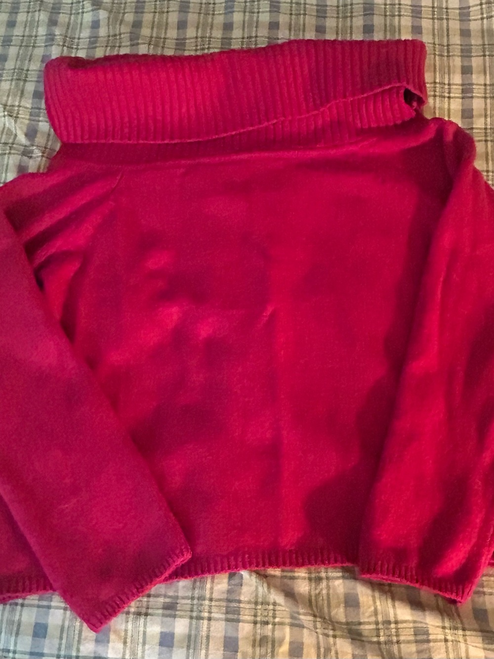 Women's Rasberry capped Turtleneck Sweater